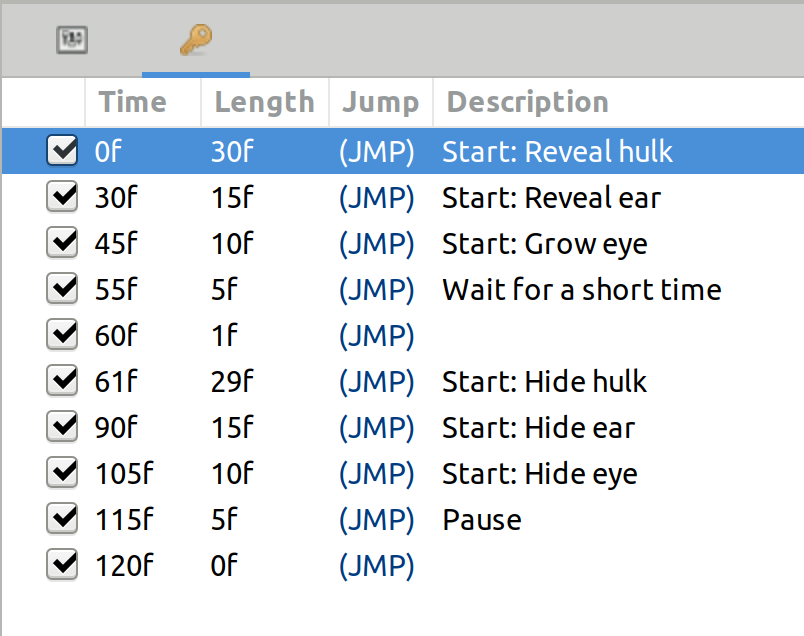 Metamorphant Logo Animation Keyframes in Synfig Studio